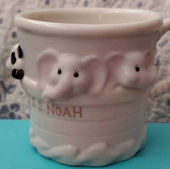 SOLD! NWT LENOX ITEMS Mug & Plate Noah's Ark Baby Gift Decorative China Cup Dish - Picture 2 of 16